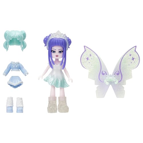 Royale High 3” Ice Fairy Fashion Doll - 1 Figure with 9 Fashion Accessories - Virtual Item Code Included - Series 2 - Ages 5+