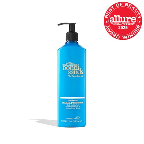 Bondi Sands Everyday Gradual Tanning Milk | Long-lasting, Tanning Body Moisturizer Enriched With Aloe Vera and Vitamin E for Glowing Skin, 12.68 Fl Oz