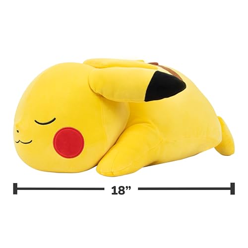 Pokémon Pikachu Sleeping Plush - 18-Inch Premium Plush in Sleeping Pose