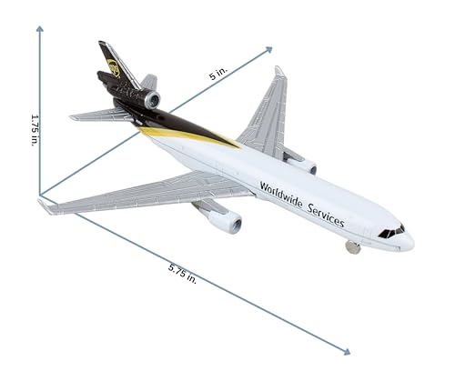 Daron Toy Airplane – UPS MD-11 – Die-Cast Metal Model Airplane Toy with Plastic Parts for Kids Ages 3+
