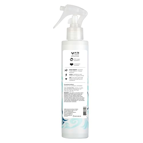 Pacifica Coconut Milk Hair Detangler Spray | Leave-In Conditioner for All Hair Types | Moisturizing, Smoothing & Anti-Frizz Elixir, 207 mL