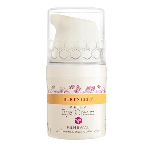 Burt's Bees Renewal Firming Eye Cream with Natural Retinol Alternative, Reduces Wrinkles, Fine Lines & Dark Circles, 99% Natural, 0.5 oz