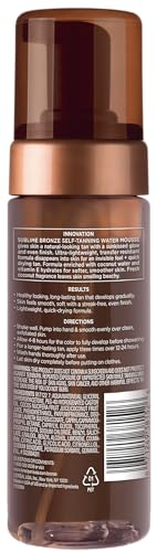 L'Oreal Paris Sublime Bronze Self Tanning Water Mousse, Streak-Free Natural Looking Tan, 5 fl. Oz