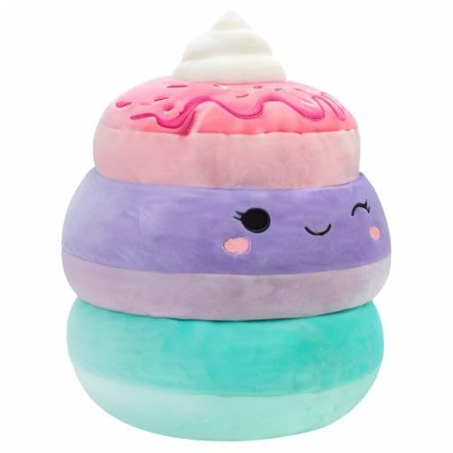 Squishmallows Original 14-Inch Peony Unicorn Pancakes with Whipped Cream - Official Jazwares Large Plush