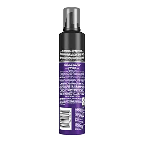 John Frieda Frizz Ease Curl Reviver Mousse, Enhances Curls, Soft Flexible Hold, Mousse for Curly or Frizzy Hair, 7.2 Ounces, Alcohol-Free