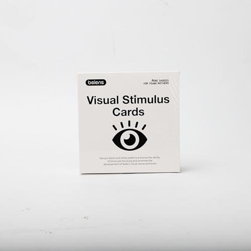 beiens High Contrast Baby Flashcards, 80pcs 160 Pages, Black & White + Color, Visual Stimulation Learning Cards for 0-36 Months