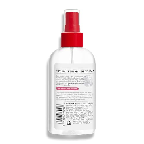 Thayers Alcohol-Free Witch Hazel Facial Mist Toner with Aloe Vera, Rose Petal, Soothing and Hydrating, For All Skin Types, 8 oz