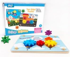 Julian & Luca Brilliant Baby Gear Game | Interactive Wooden Toy for Toddler | Educational & Fun Early Childhood Development Game