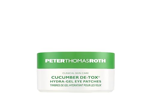 Peter Thomas Roth | Cucumber De-Tox Hydra-Gel | Soothing Under-Eye Patches for Puffiness, Dark Circles, Fine Lines and Wrinkles, 60 Count (Pack of 1)