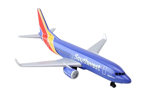 Daron Southwest Airlines Airport Playset with Die-Cast Metal Model Airplane with Plastic Parts, Cars and Transportation Toys for Kids Ages 3+