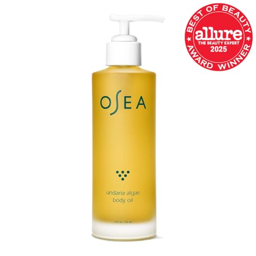 OSEA Undaria Algae Body Oil 5oz – Fast Absorbing, Non-Greasy After Shower Body Serum & Moisturizer – Clean, Vegan Seaweed Skincare for Dry Skin
