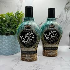 European Gold Flash Black 4000X Indoor Tanning Lotion with Time-Release DHA Bronzers, 12 oz