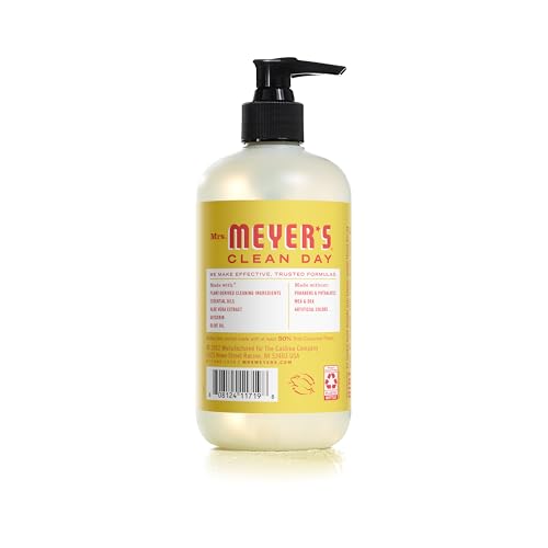Mrs. Meyer’s Clean Day Liquid Hand Soap – Biodegradable, Cruelty-Free Formula with Essential Oils, Limited Edition Lemonade Scent, 12.5 oz