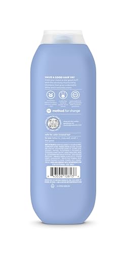 Method Moisturizing Shampoo, Simply Nourish with Shea Butter, Coconut, and Rice Milk Scent Notes, Paraben and Sulfate Free, 14 oz (Pack of 1)