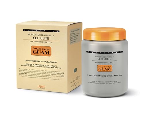 Guam Anti-Cellulite Hot Seaweed Mud Original Formula – Body Sculpting Wrap for Cellulite Removal, Skin Tightening & Inch Reduction, 1000g