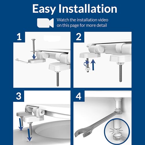 Little2Big Toilet Seat with Built-In Toddler Potty Training Seat, Slow Close, Easy to Install, Made in USA, ELONGATED, White