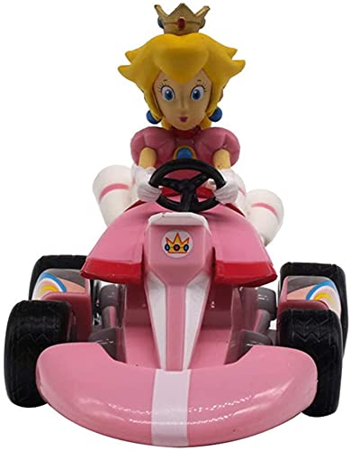 HUAWELL 10 Pcs Supe Mari Bros Kart Pull Back Cars Motorcycle Lugi Yosi Toad Princes Peach Donkey Kong 2.5 Inch for Kid Gift (10 Pcs)