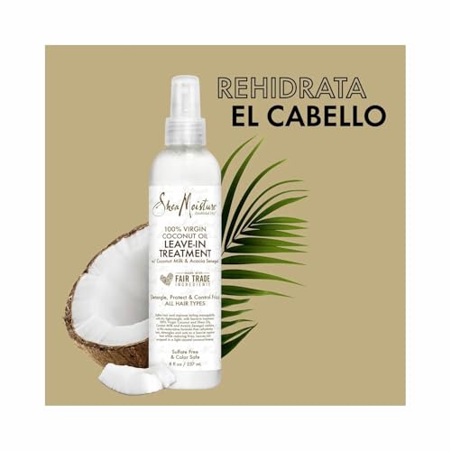 Shea Moisture 100 Percent Virgin Coconut Oil Leave-In Treatment, 8 Ounce