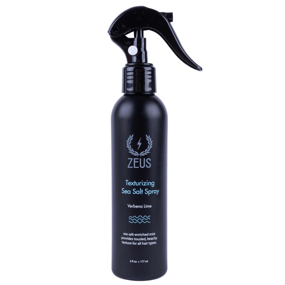 ZEUS Sea Salt Hair Spray | Volumizing & Texturizing Mist for Effortless Beachy Hair | Lightweight Hold, Matte Finish & Nourishing Formula | Made in USA
