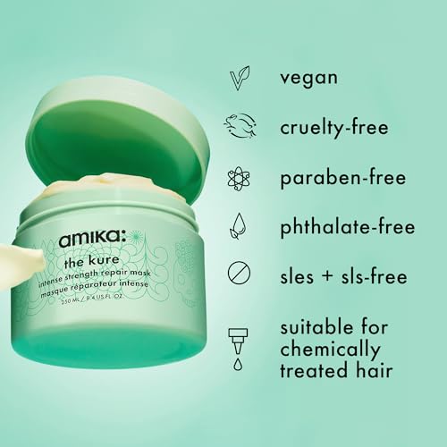 amika the kure intense strength repair mask, 250ml