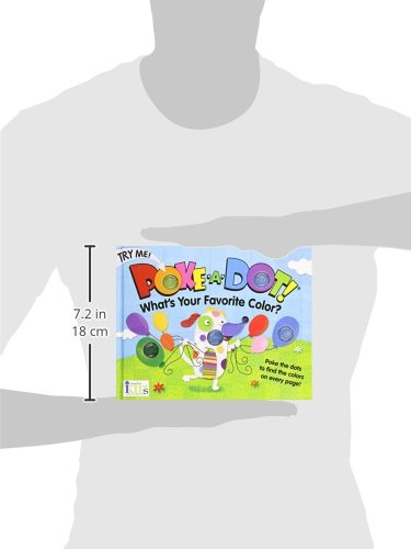 Melissa & Doug Poke-a-Dot! What’s Your Favorite Color? Interactive Pop Button Board Book & Sensory Toy for Toddlers & Preschoolers 3+