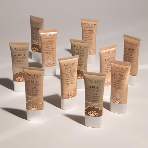 Pacifica Alight Multi-Mineral BB Cream Medium – Hydrating Tinted Moisturizer & Primer for Sheer Natural Glow, Vegan & Cruelty-Free, 1 fl oz