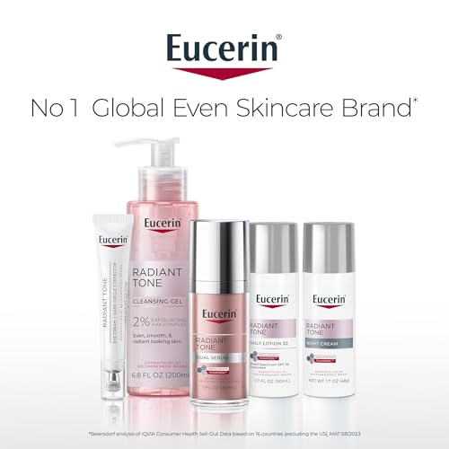 Eucerin Radiant Tone Dual Serum – Dark Spot Corrector with Thiamidol & Hyaluronic Acid, Reduces Persistent Dark Spots, 1 fl. oz.