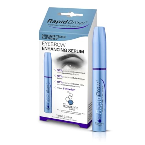 RAPIDBROW Eyebrow Enhancing Serum, 3ml /0.1 Fluid Ounce clear