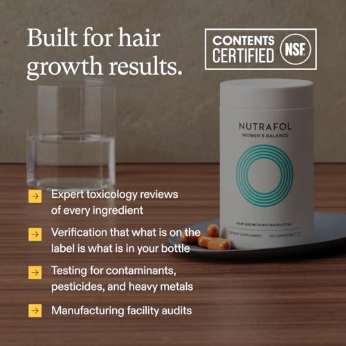 Nutrafol Women’s Balance Hair Growth Supplement 45+ | Clinically Proven for Thicker Hair & Scalp Coverage | Dermatologist Recommended | 2-Month Refill Pack