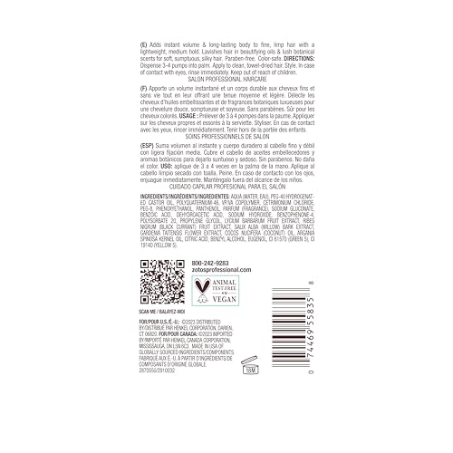 Bain de Terre Rise N' Shine Volumizing Foam, Lightweight Medium Hold & Volume with Argan & Monoi Oils, Paraben-Free, Color-Safe, Vegan, 6.7 Fl Oz