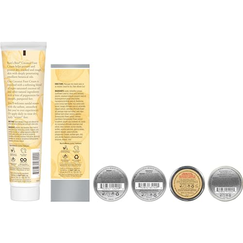 Burt's Bees Gifts Ideas - Classics Set, 6 Products in Giftable Tin – Cuticle Cream, Hand Salve, Lip Balm, Res-Q Ointment, Hand Repair and Foot Cream