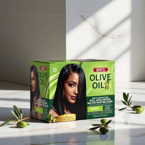 ORS Olive Oil Built-In Protection Full Application No-Lye Hair Relaxer Normal Strength (Pack of 1)