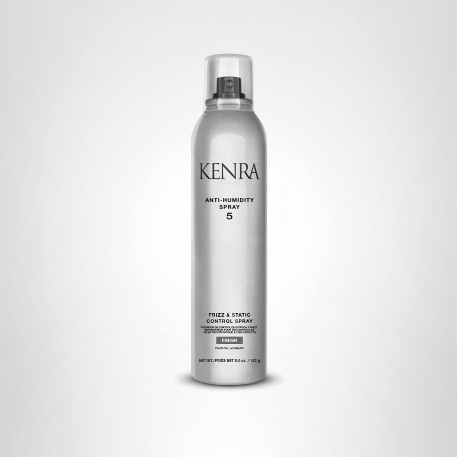 Kenra Professional Anti-Humidity Spray 5, 5oz | 72-Hour Frizz & Static Control | Lightweight, Low Hold, Thermal Protection & Humidity Defense