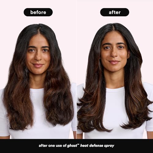 VERB Ghost Heat Defense Spray, 5.5 oz – Weightless Heat Protection + Shine – for Fine to Medium Hair – Vegan, Free of Harmful Sulfates