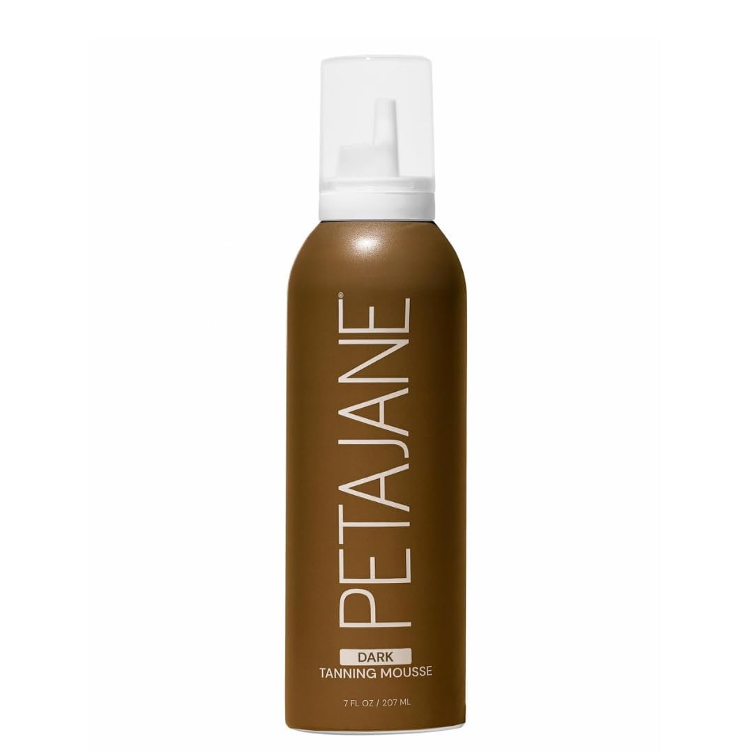 Dark Tanning Mousse 7oz - Made in the USA - Streak-Free, Lightweight, Non-Sticky, Fast-Absorbing, Vegan, Sunless Tanner for All Skin Types