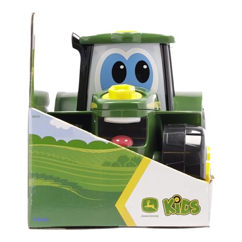 BUILD-A-BUDDY John Deere Tractor Take-Apart Toy with Drill, 16 STEM Pieces, Toddler Building & Tool Toy for Kids 3+