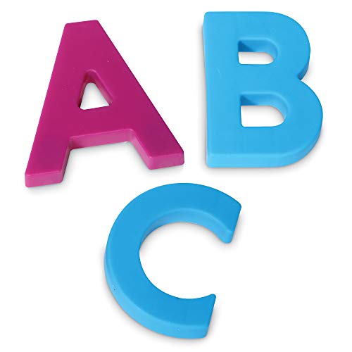 Learning Resources Jumbo Magnetic Uppercase Letters, ABCs, Early Letter Recognition, 40-Pieces, Large Magnetic Letters, Assorted Colors, Ages 3+