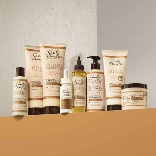 Carol's Daughter Goddess Strength 7 Oil Blend Scalp and Hair Oil for Waves, Coils and Curls, Hair Treatment with Castor Oil, 4.2 Fl Oz