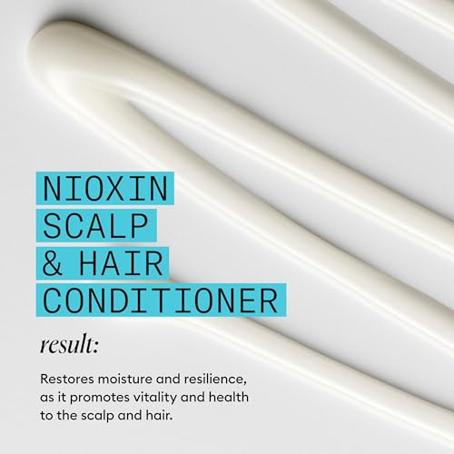 Nioxin System 3 Scalp + Hair Conditioner - Hair Thickening Conditioner for Damaged Hair with Light Thinning, 16.9 fl oz (Packaging May Vary)