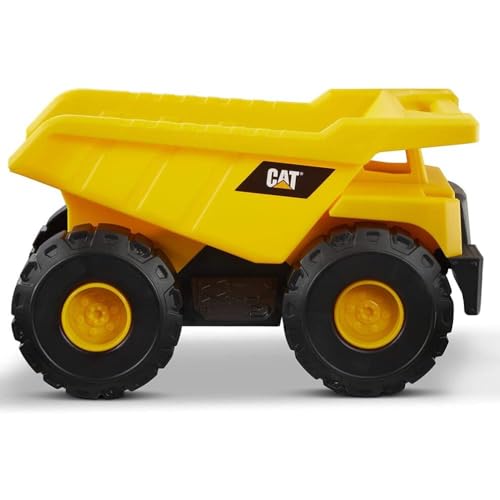 CAT Construction Dump Truck Toy Vehicle – 10" Plastic Truck with Articulated Bucket for Kids, Indoor & Outdoor Play, Construction Toy Ages 3+