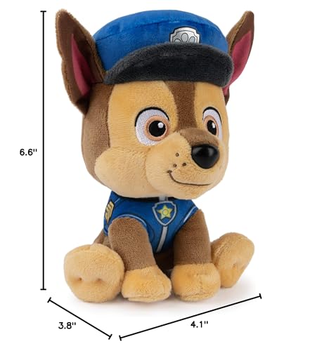 GUND Official PAW Patrol Chase in Signature Police Officer Uniform Plush Toy, Stuffed Animal for Ages 1 and Up, 6" (Styles May Vary)