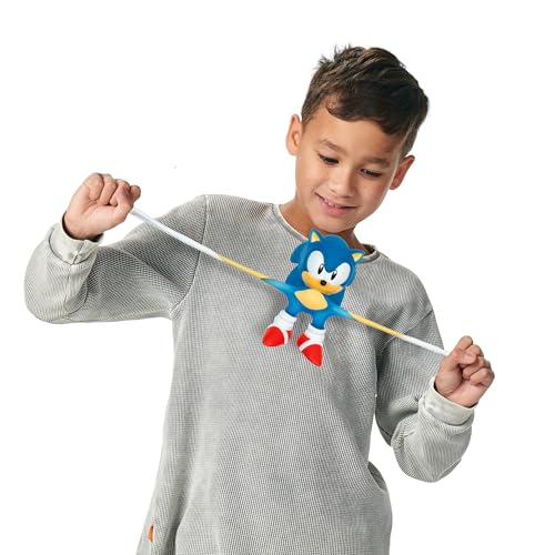 Heroes of Goo Jit Zu Sonic The Hedgehog – Speed Surge Sonic with Glow Surge Powers, Squishy & Stretchy Toy, Expands 3x Size