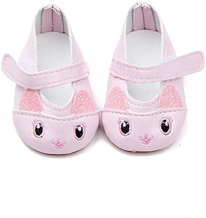 6 Pairs of Doll Shoes Include Boots Leather Shoes Fits 18 Inch American Girl Doll