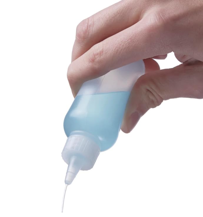 ljdeals 2 oz Plastic Squeeze Bottles with Yorker Caps, for condiments, glues, hair color, craft, sauce and more, Pack of 2, BPA Free, Made in USA