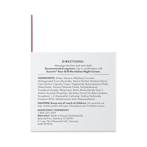 Eucerin Q10 Anti-Wrinkle Face Cream Set – Day Cream with Biotin & Night Cream with Pro-Retinol, Fragrance-Free Moisturizer Duo, 1.7 Oz Each