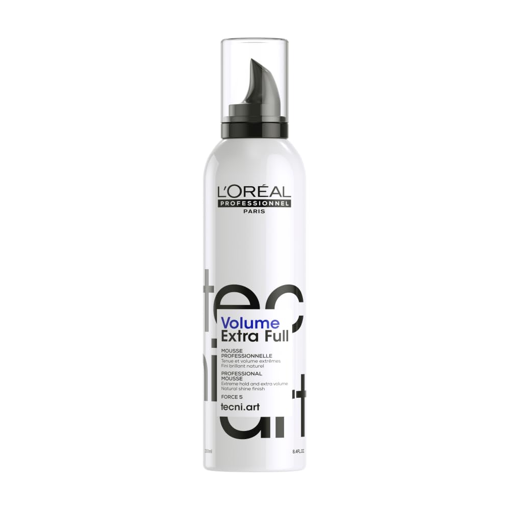 L'Oréal Professionnel Paris Full Volume Extra - Styling Mousse For All Hair Types, Provides Strong Hold