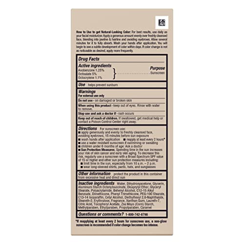 Jergens Natural Glow Daily Facial Moisturizer, Fair to Med 2 fl oz (59 ml)