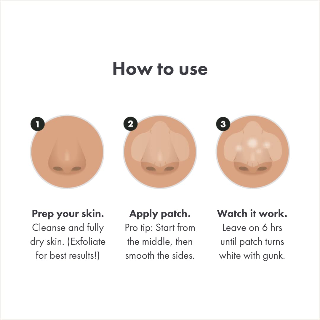 Hero Cosmetics Mighty Patch Nose Pimple Patches – Large Hydrocolloid Acne Stickers, Dermatologist Approved, Overnight Spot Treatment, 10 Count