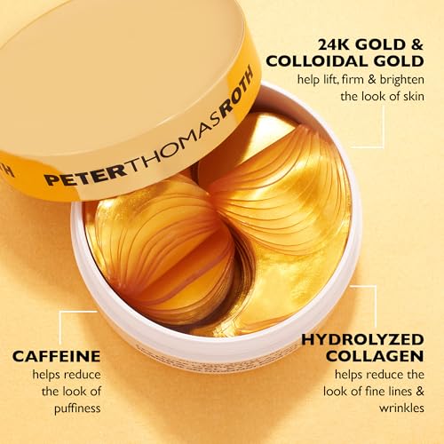 Peter Thomas Roth | 24K Gold Pure Luxury Lift & Firm Hydra-Gel Eye Patches | Anti-Aging Under-Eye Patches, Help Lift and Firm the Look of the Eye Area
