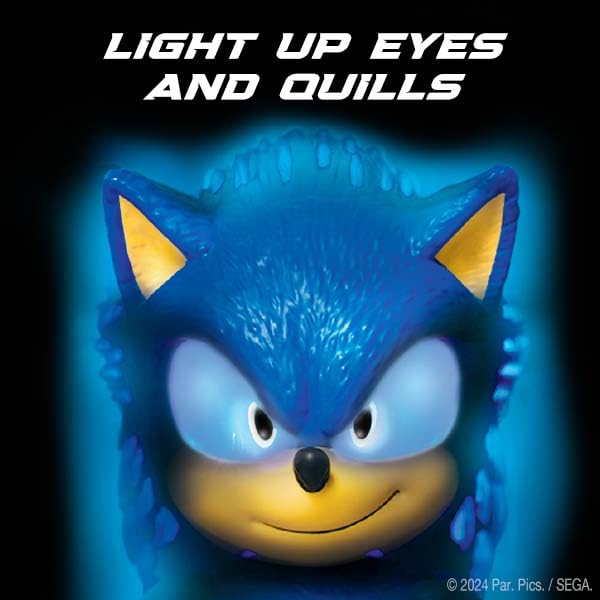 Sonic The Hedgehog 3 Ultimate 12" Talking Figure – 30+ Movie Phrases & Sounds, Light-Up Eyes & Quills